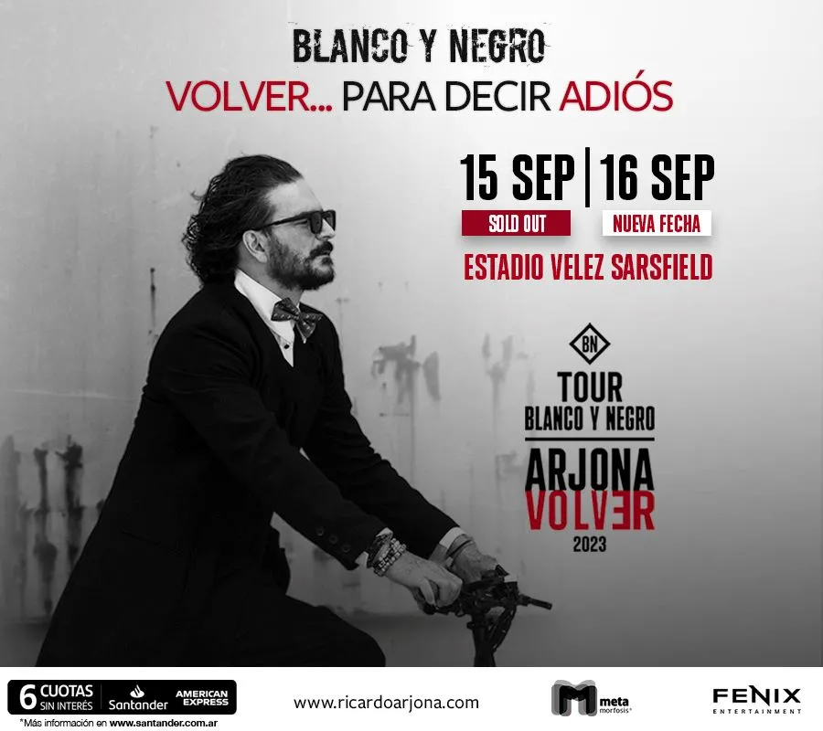 Comprar Entradas para Ricardo Arjona