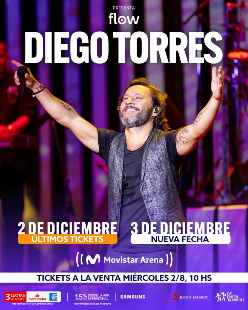 Tickets para Diego Torres